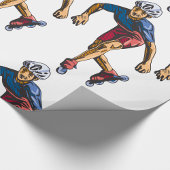 Papier Cadeau Personne Rollerblading