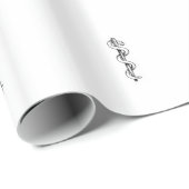 Papier Cadeau Personnel d'Asclepius (Coin rond)