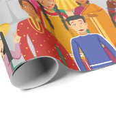 Papier Cadeau Personnes (Coin rond)