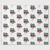 Papier Cadeau Personnes amusantes Groupe de ballons d'anniversai (Plat)