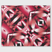 Papier Cadeau Perspective de puissance rouge Couleur dégradée Ar (Plat)