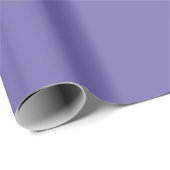 Papier Cadeau Pervenche, Violet Clair, Couleur Pastel Minimalist (Coin rond)