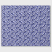 Papier Cadeau Perwinkle Floral Line Art (Plat)