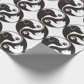 Papier Cadeau Pet Harmony Yin Yang Pattern Wrapping Paper - Cat  (Coin)