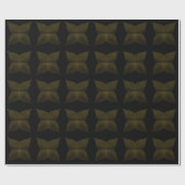 Papier Cadeau pétale de fleur d'or (Plat)