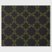 Papier Cadeau pétale de fleur d'or (Plat)