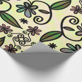 Papier Cadeau pétales botaniques papier d'emballage (Coin)