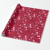 Papier Cadeau Pétales de rose (Déroulé)