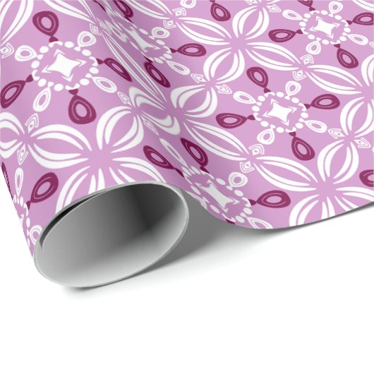 Papier Cadeau Petaline Wrapping Paper Roll (Violet Keepsake) (Coin rond)