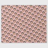 Papier Cadeau Pete Face ou Pet Photo Rose (Plat)