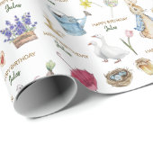 Papier Cadeau Peteer le lapin (Coin rond)