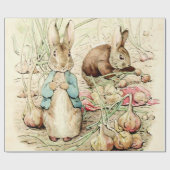Papier Cadeau Peter and Benjamin Gather Onions by Beatrix Potter (Plat)