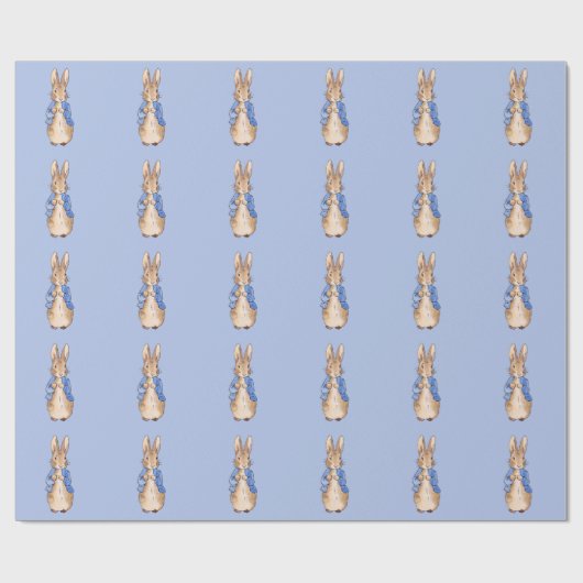Papier Cadeau Peter avec Arrière - plan bleu (Plat)