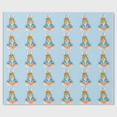 Papier Cadeau Peter le lapin assis en pot Plante (Plat)