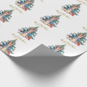 Papier Cadeau Peter le lapin célèbre Noël (Coin)