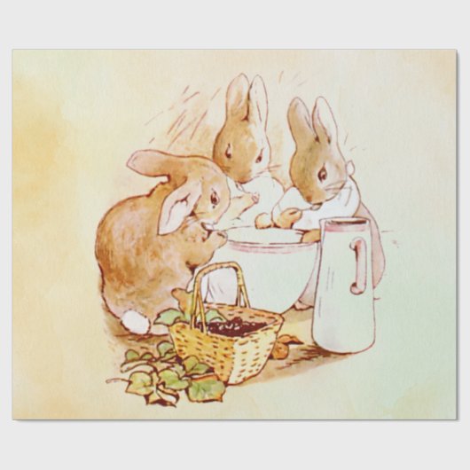 Papier Cadeau Peter Rabbit Beatrix Potter (Plat)