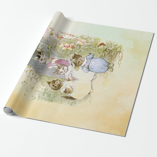 Papier Cadeau Peter Rabbit (chats) (Déroulé)