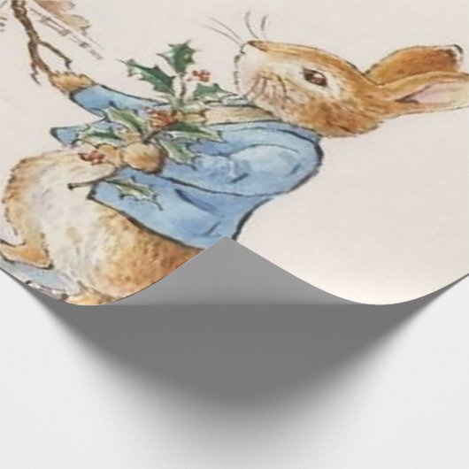 Papier Cadeau Peter Rabbit et le Snowman par Beatrix Potter (Coin)