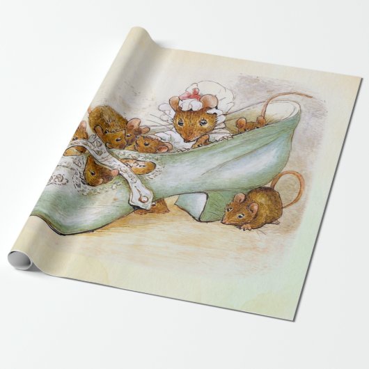 Papier Cadeau Peter Rabbit (souris 1) (Déroulé)