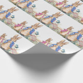 Papier Cadeau Peter the Rabbit Flopsy et Jemima (Coin)