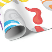 Papier Cadeau Petit artiste motif (Coin rond)