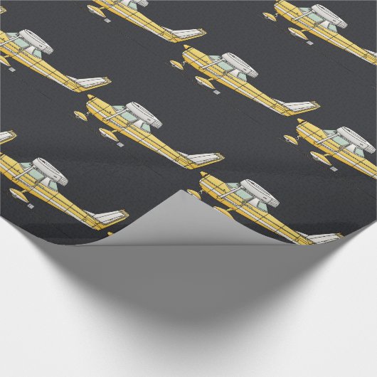 Papier Cadeau Petit avion mignon (Coin)