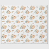 Papier Cadeau Petit Baby shower Citrouille (Plat)