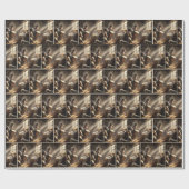 Papier Cadeau Petit Batteur Garçon avec bébé Jésus (Plat)