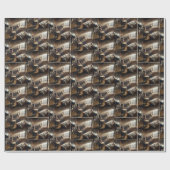 Papier Cadeau Petit Batteur Garçon avec bébé Jésus (Plat)