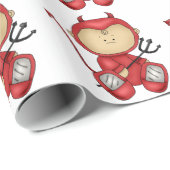 Papier Cadeau Petit bébé de diable (Coin rond)