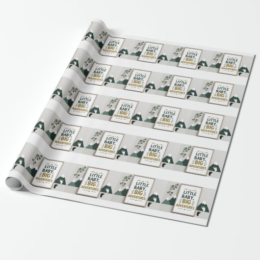 Papier Cadeau Petit bébé grand (Déroulé)