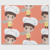 Papier Cadeau Petit Boulanger (Plat)