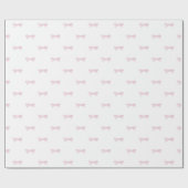 Papier cadeau Petit Bow rose (Plat)