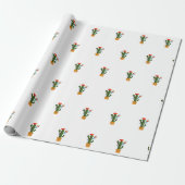 Papier Cadeau Petit cactus (Déroulé)