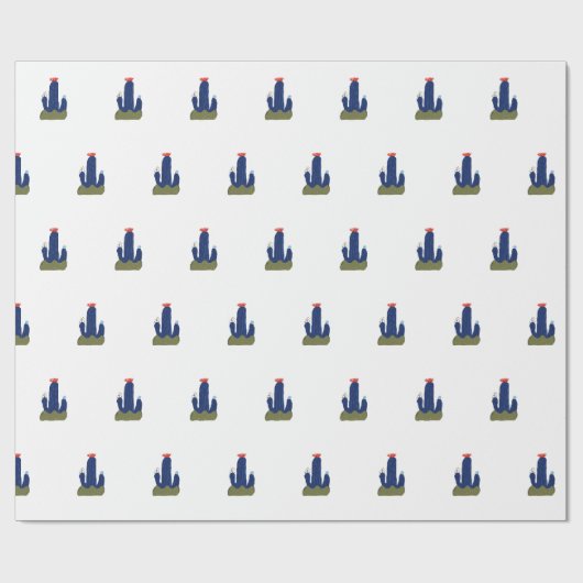 Papier Cadeau Petit cactus (Plat)