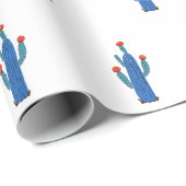 Papier Cadeau Petit cactus (Coin rond)