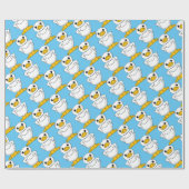 Papier Cadeau Petit canard blanc debout Thunder_Cove (Plat)