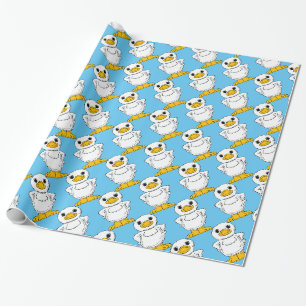 Papier Cadeau Petit canard blanc debout Thunder_Cove