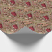 Papier Cadeau Petit chaperon rouge frappe à la porte (Coin)