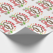 Papier Cadeau Petit Chef Cuisine Lover Enfants (Coin)