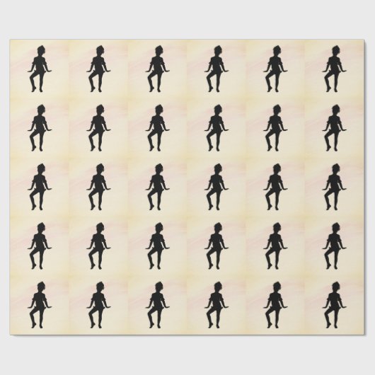 Papier Cadeau Petit Danseur Cutest Mellow jaune (Plat)