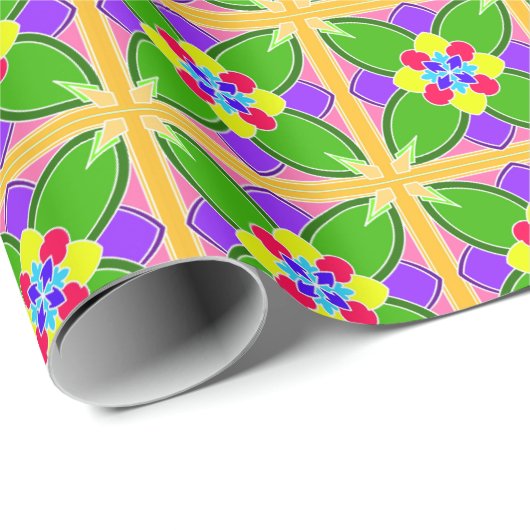 Papier Cadeau Petit-déjeuner Citrus (Coin rond)