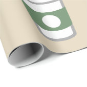 Papier Cadeau Petit déjeuner copieux Papier à envelopper (Coin rond)