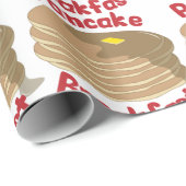 Papier Cadeau Petit déjeuner de Pancake (Coin rond)