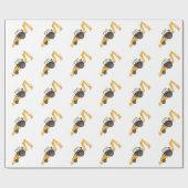 Papier Cadeau Petit Digger - Papier à enveloppement brillant, 30 (Plat)