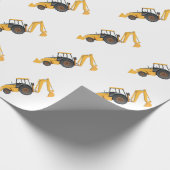 Papier Cadeau Petit Digger - Papier d'enveloppement mat (Coin)