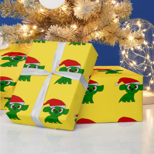 papier cadeau Petit Dragon de Noël
