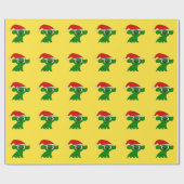 papier cadeau Petit Dragon de Noël (Plat)