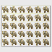 Papier Cadeau Petit Eléphant Bull Africain (Plat)