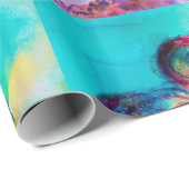 Papier Cadeau Petit Elfe de Champignons (Coin rond)